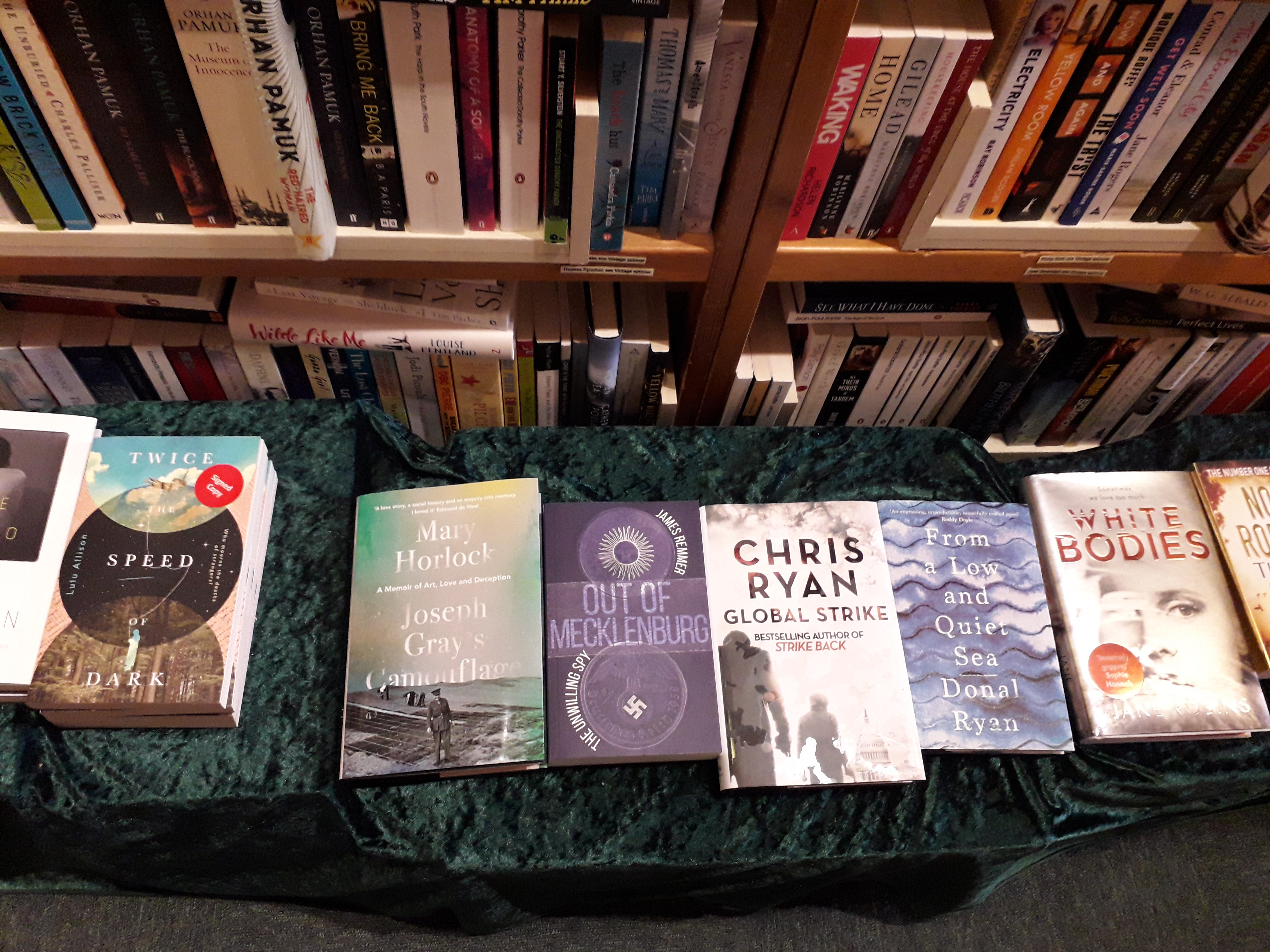 Out of Mecklenburg spy novel at City Books Hove