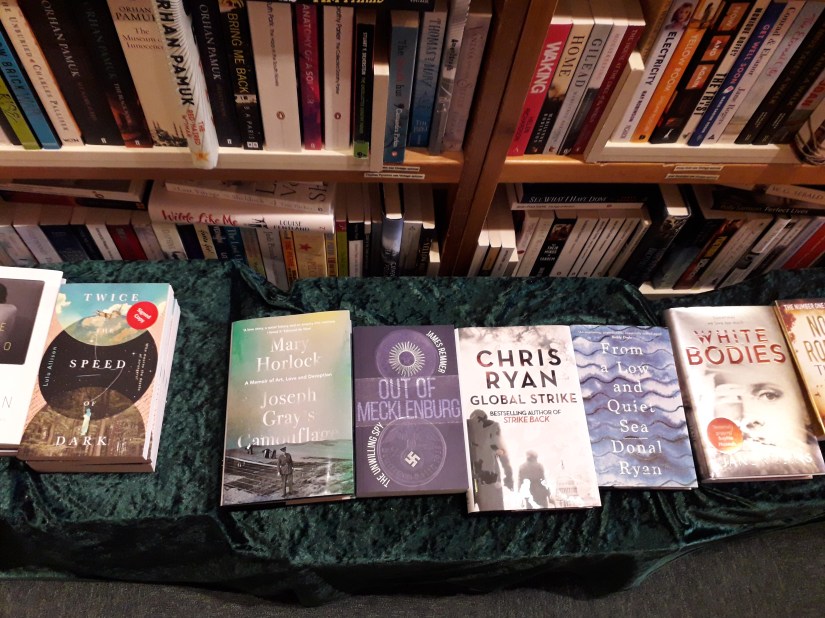 Out of Mecklenburg spy novel at City Books Hove